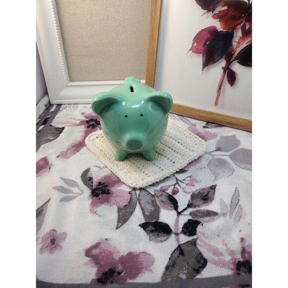 Route 66 Casino Mint Green Piggy Bank | Party of the Decade Souvenir Gift - Picture 5 of 5